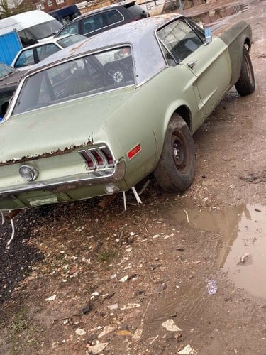 1968 Ford Mustang Coupe 289 Project Car For Sale