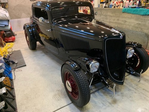 1934 Ford 3 Window Coupe Briiliant Pound Strong Against $ For Sale