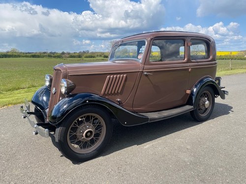 1936 Ford Model Y Long Rad Brown over black with tan leather SOLD