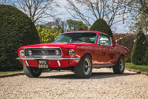 1968 FORD MUSTANG FASTBACK GT Estimate: £40,000 - £50,000 For Sale by Auction