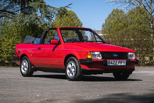 1985 Ford Escort 1.6i Cabriolet One owner For Sale by Auction