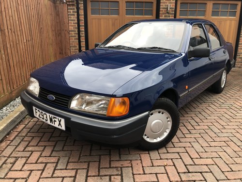 1989 Ford Sierra Sapphire 1.8 L 24,000 miles 1 owner for 32 years SOLD