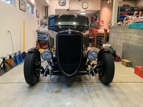 1934 Ford 3 Window Coupe Restored Pound Strong Against USD In vendita