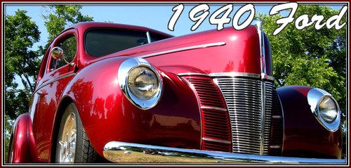 1940 Ford Coupe 350 Auto Burgundy AC Heat Custom $67k For Sale