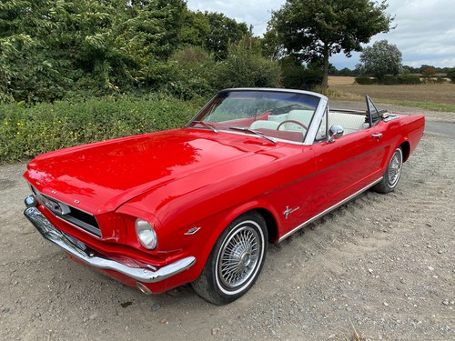 1966 Red Ford Mustang V8 Convertible Auto PROJECT VENDUTO