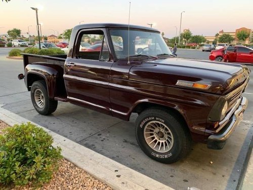 1968 Ford f100 short bed step side from california For Sale