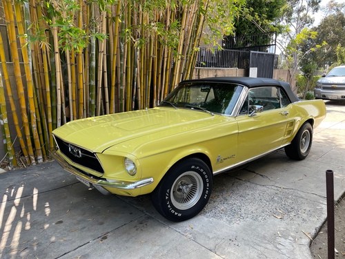 1967 Ford Mustang Convertible T-code 6-cyls Auto P-Top $23.9 For Sale