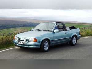 1989 FORD ESCORT XR3i LIMITED EDITION CABRIOLET IN AQUAFOAM BLUE For Sale (picture 3 of 12)
