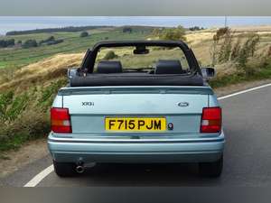 1989 FORD ESCORT XR3i LIMITED EDITION CABRIOLET IN AQUAFOAM BLUE For Sale (picture 6 of 12)
