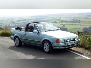 1989 FORD ESCORT XR3i LIMITED EDITION CABRIOLET IN AQUAFOAM BLUE For Sale (picture 10 of 12)