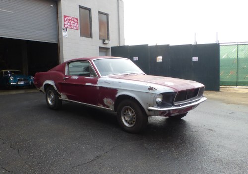 1968 Mustang S Code V8 Fastback One Owner for Restoration In vendita