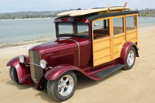 1931 Model A Custom Woody Wagon All Custom AC V-8 SURF Board In vendita