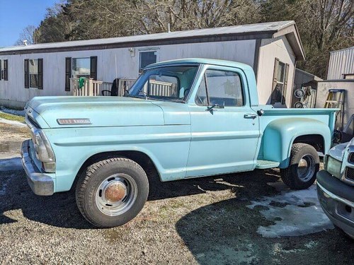 1967 Ford F100 short bed Flairside~step side pickup Runs $13 In vendita