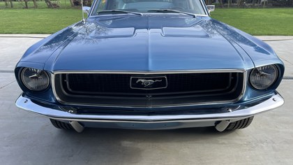 1968 Show stopping Mustang in Acapulco blue w/Magnum 500s