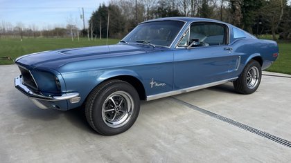 1968 Show stopping Mustang in Acapulco blue w/Magnum 500s