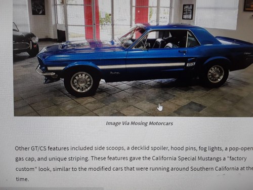 1968 mustang California Special For Sale