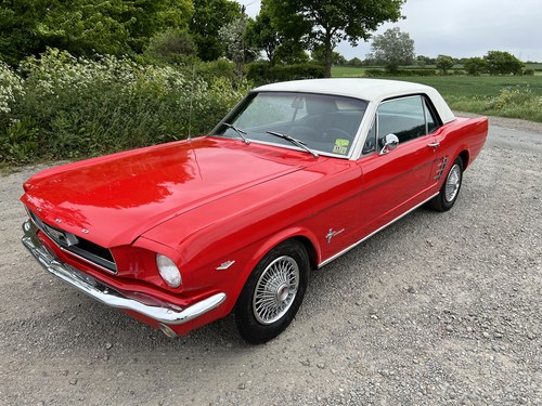 1966 Ford Mustang V8 Auto Red/White Vinyl Roof PROJECT VENDUTO