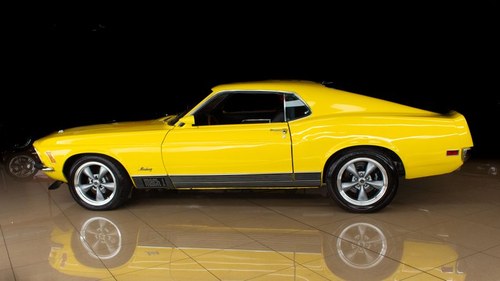 1970 Ford Mustang Mach 1 FastBack Yellow driver $69.9k En Venta