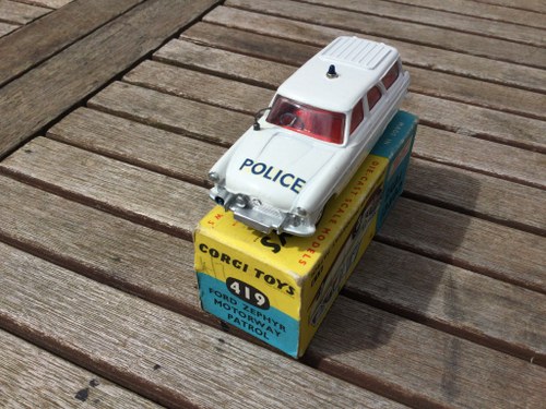 1962 Corgi Ford zephyr police car For Sale