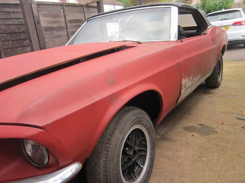 1969 Ford Mustang Convertible Restoration Project Now Sold Till salu