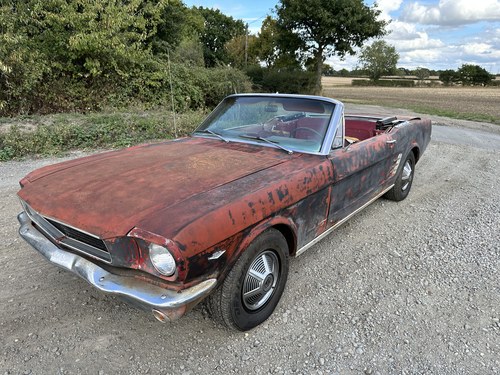 1966 Ford Mustang V8 Manual A-Code Convertible PROJECT SOLD