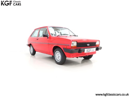 1983 A Luxurious Mk1 Ford Fiesta 1300 Ghia with Just 53,542 Miles SOLD