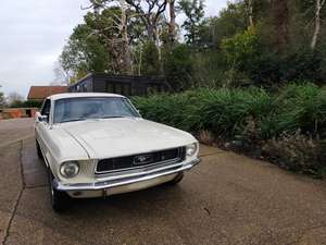 1968 Ford Mustang V8 (J Code-302) Wimbledon White Automatic For Sale (picture 3 of 24)