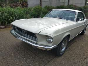 1968 Ford Mustang V8 (J Code-302) Wimbledon White Automatic For Sale (picture 21 of 24)