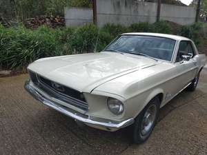 1968 Ford Mustang V8 (J Code-302) Wimbledon White Automatic For Sale (picture 22 of 24)