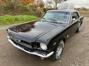 Black 1966 V8 Mustang Auto PROJECT For Sale (picture 1 of 12)