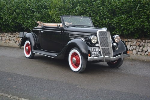 1935 Ford Model 48 Deluxe V8 Rumbleseat Cabriolet RHD SOLD