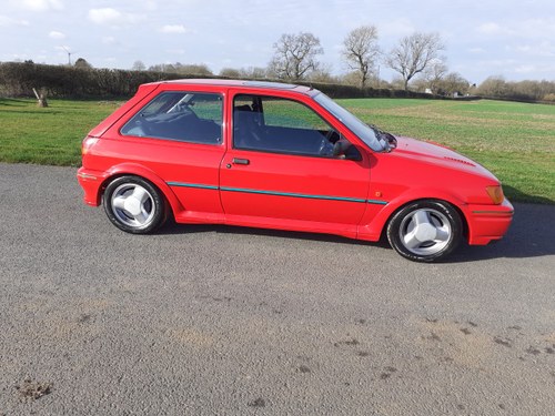 1990 FORD FIESTA RS TURBO IN STUNNING RADIANT RED 32000 MILES SOLD
