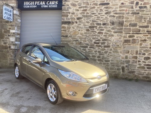 2012 12 FORD FIESTA 1.25 ZETEC 5DR. 65494 MILES. In vendita