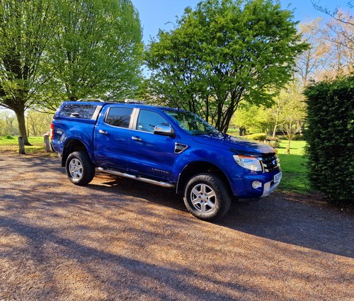 2013 Aurora blue ford ranger limited 4x4 2.2 tdci - no vat For Sale