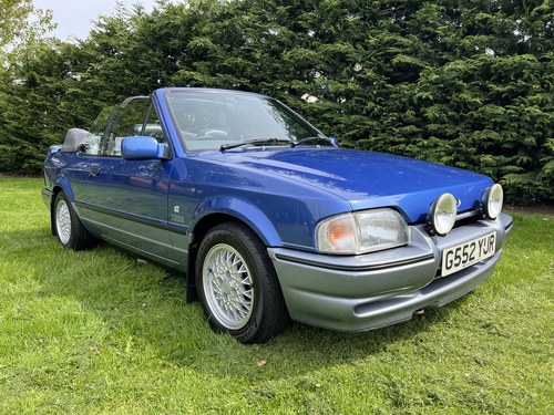 1990 Escort XR3i Convertible Limited Edition. CAR NOW SOLD SOLD