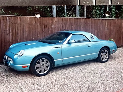 2002 FORD THUNBERBIRD CONVERTIBLE LHD- AUTOTIP 19000 MILES For Sale