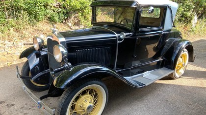 1930 FORD MODEL A 2 Door Sports Coupe with Rumble Seat.