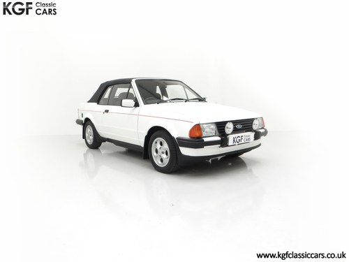 1985 A Ford Escort Cabriolet 1.6i XR3 with Only 46,486 Miles SOLD