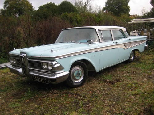 Edsel Corsair 1959 4 door Sedan RARE, 30s British Bike, WHY