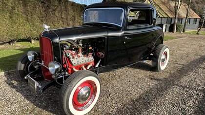 1932 Ford Model B 3 Window Coupe Tradional V8 Hot Rod .