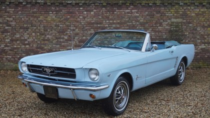 Ford Mustang Convertible V8 289 Manual gearbox, Arcadian Blu