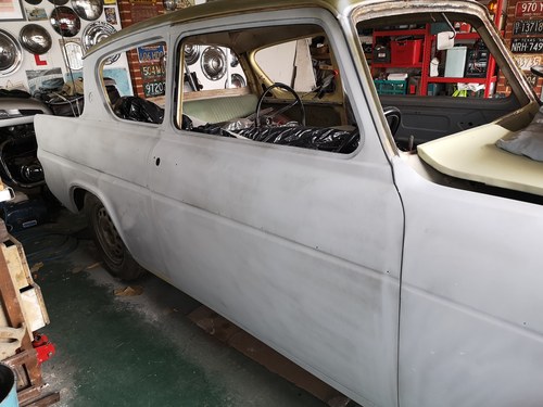 1961 Ford Anglia 105E Part restored.