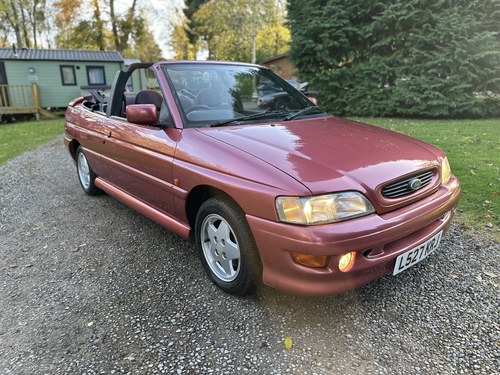 STUNNING 1993 MK5 FORD ESCORT SI CABRIOLET IN CORAL RED RS For Sale