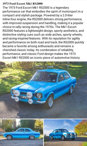 2024 Ford Escort Mark 1 RS2000