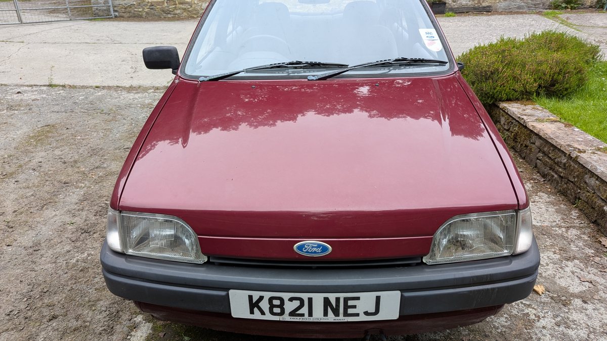 1993 Ford Fiesta Dark red Manual, 5 speed Right Hand Drive in LLANDYSUL ...