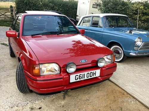 1989 Ford Escort XR3i Radiant Red….beautiful