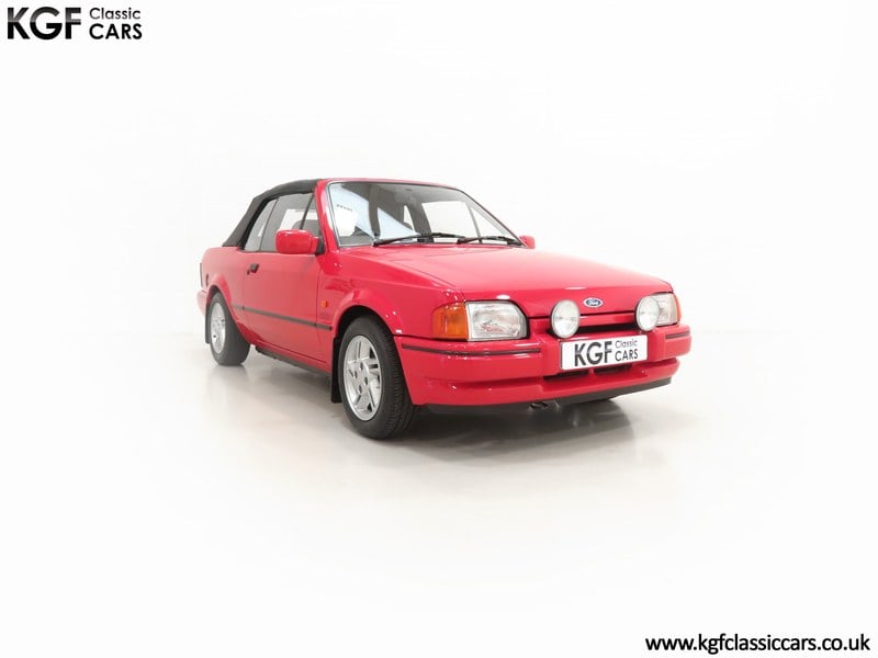 A Pristine Ford Escort Cabriolet XR3i with Only 16,975 Miles