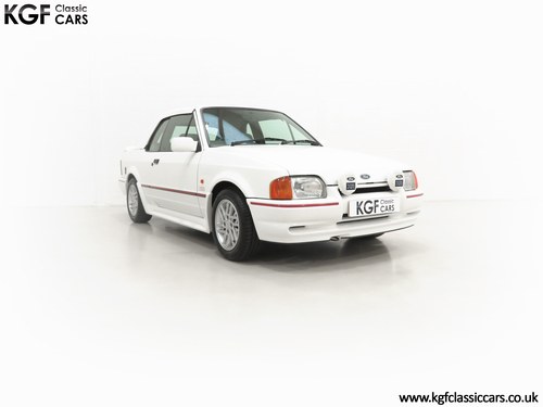 1991 A Retro Icon Ford Escort XR3i Cabriolet 90-Spec VERKAUFT