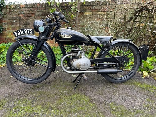 1940 FRANCIS BARNETT Snipe 125cc MOTORCYCLE Reg. No. FJH 972 For Sale by Auction