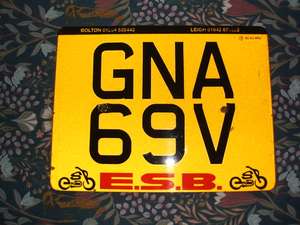 GNA 69V registration For Sale (picture 1 of 1)